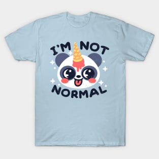 Pandacorn not normal T-Shirt